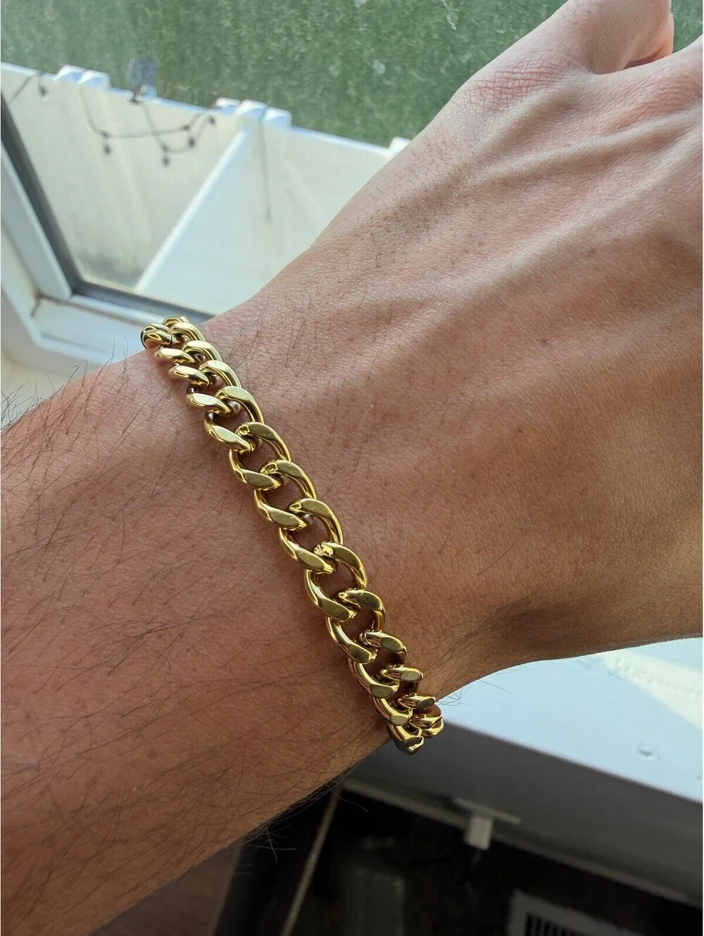 Gold Plated Cuban Link Bracelet A-81